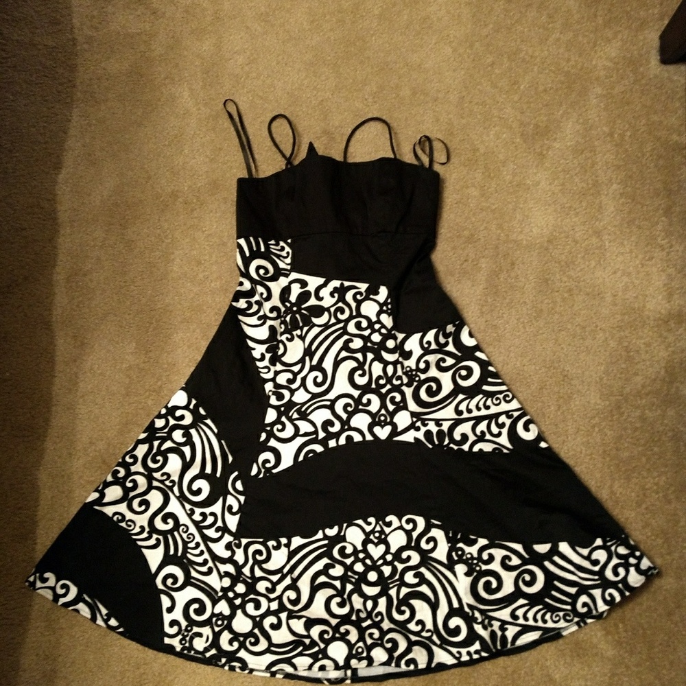 Black and white sundress